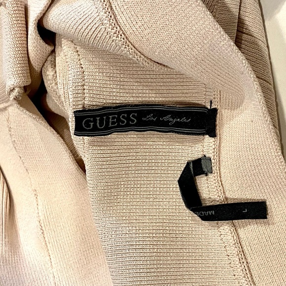 Guess Bandage Mini Body-con Cocktail Dress Nude Size Large - Picture 8 of 13